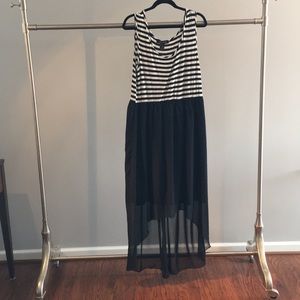 Hi-lo Ashley Stewart dress chiffon plus 19/20